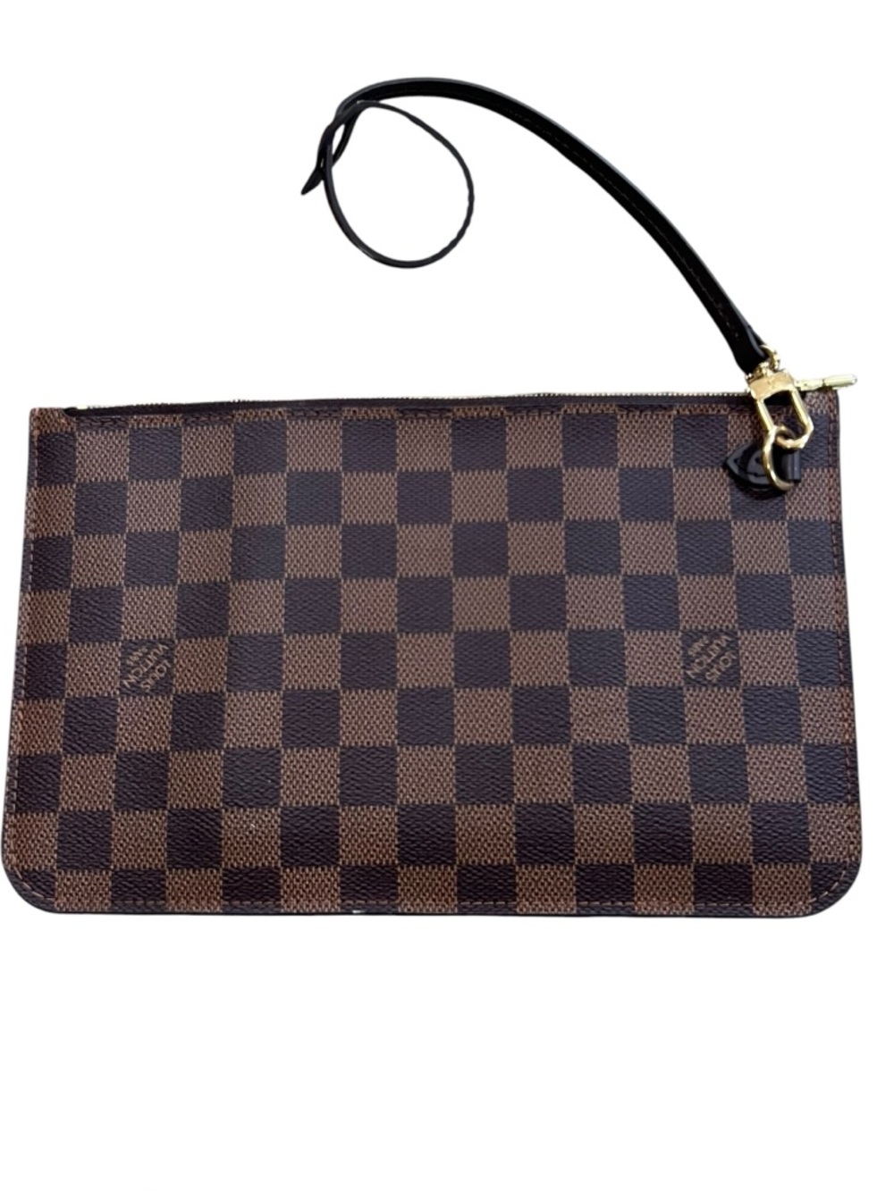 LOUIS VUITTON Damier Ebene Neverfull MM GM Pochette - Picture 2 of 9